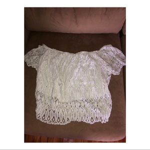 cute lacey white top